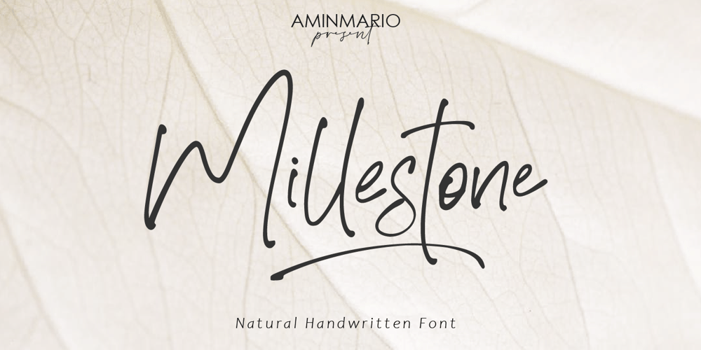 Millestone font