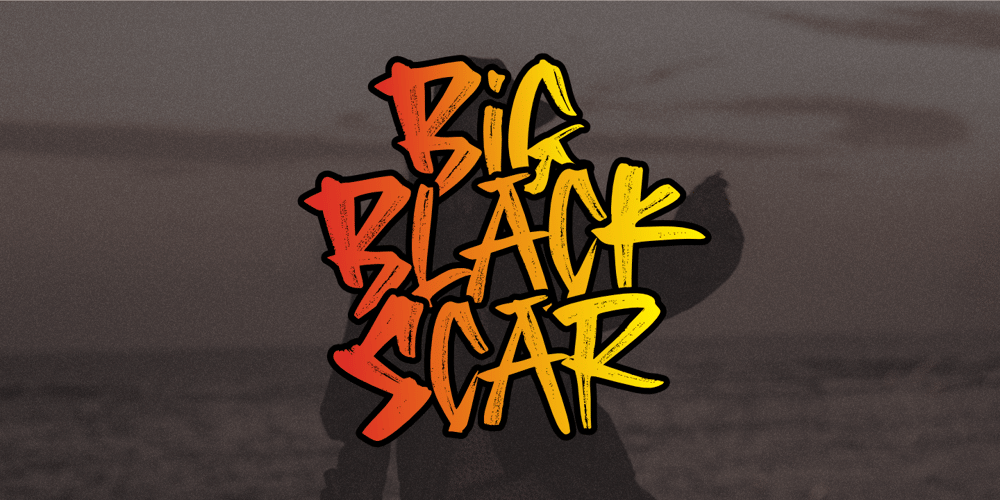 Big Black Scar font