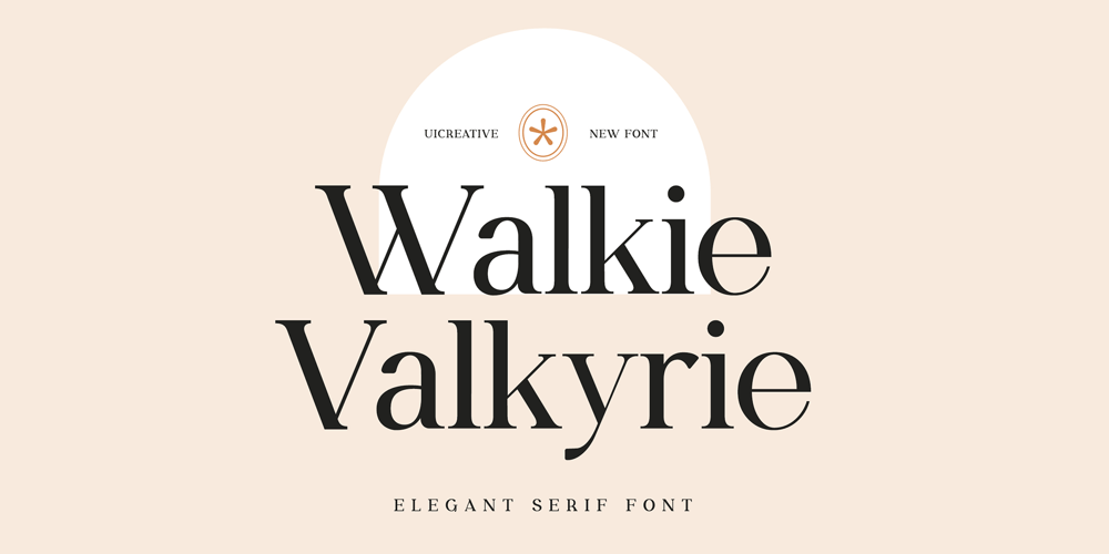 Walkie Valkyrie font
