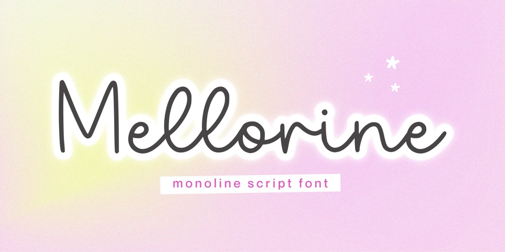 Mellorine font