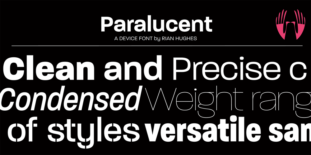 Paralucent font