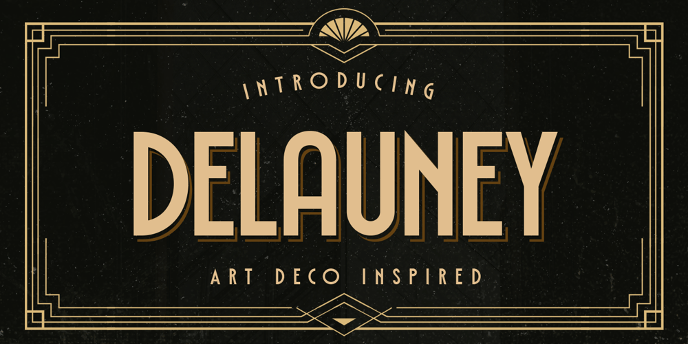 Delauney font