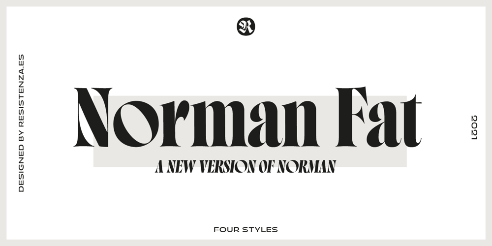 Norman Fat font