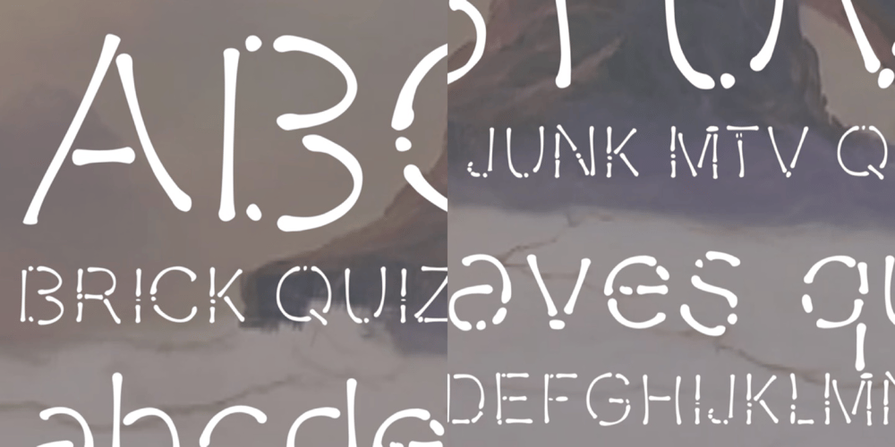 Gyftype Bones font