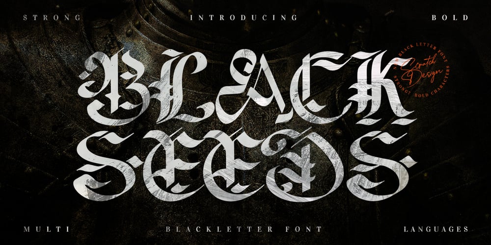 Blackseed font