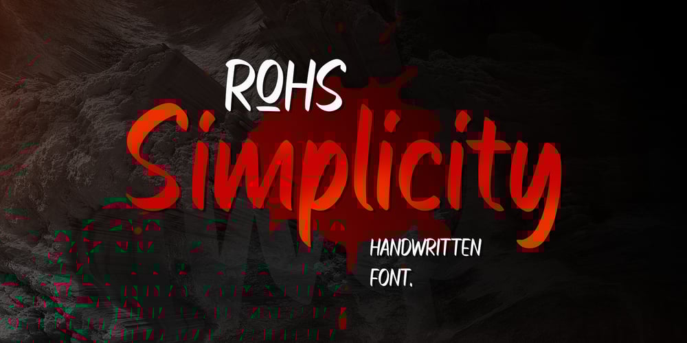 ROHS Simplicity font