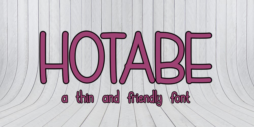 Hotabe font