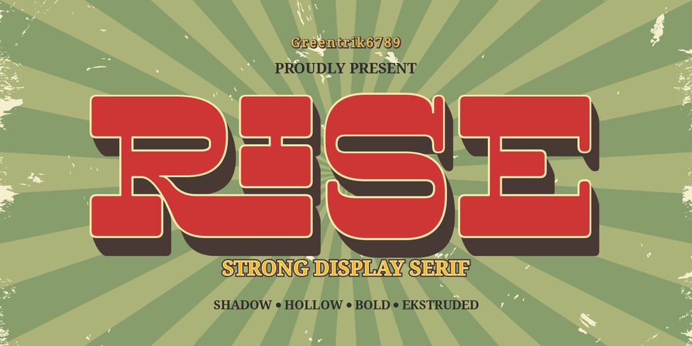 Rise font
