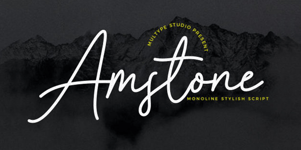 Amstone font