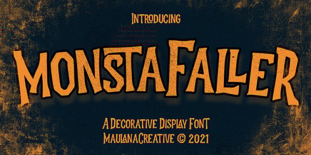 Monstafaller font