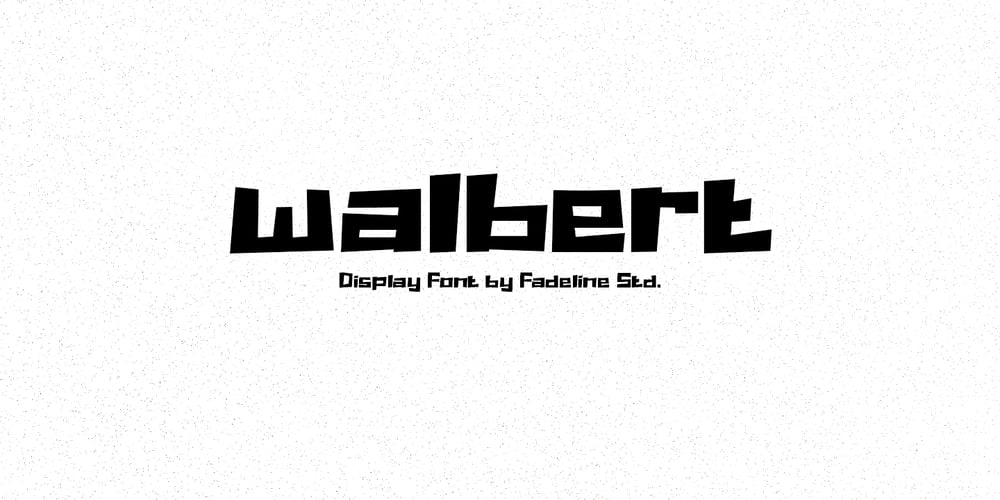 Walbert font