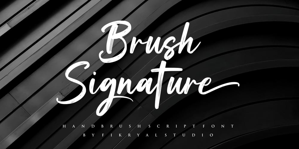 Brush Signature font