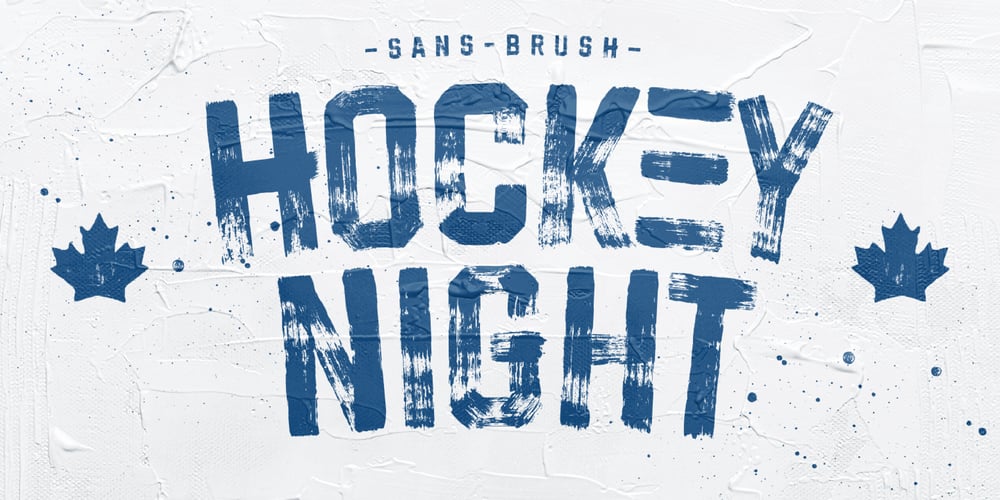 Hockeynight Sans Brush font