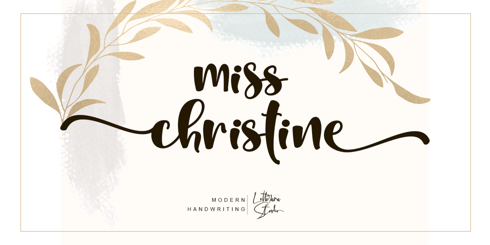 Miss Christine font