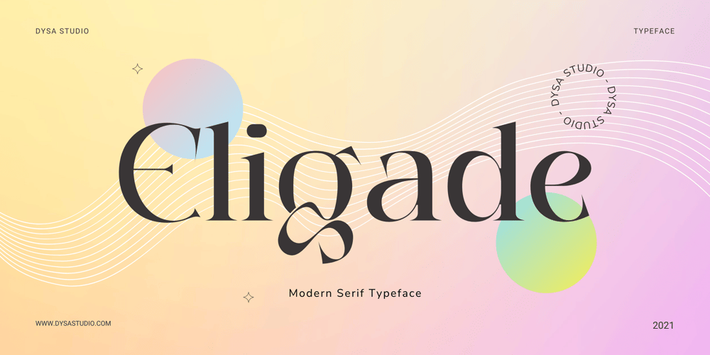 Eligade font
