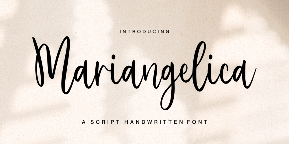 Mariangelica font