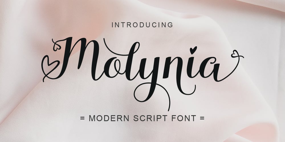 Molynia Script font