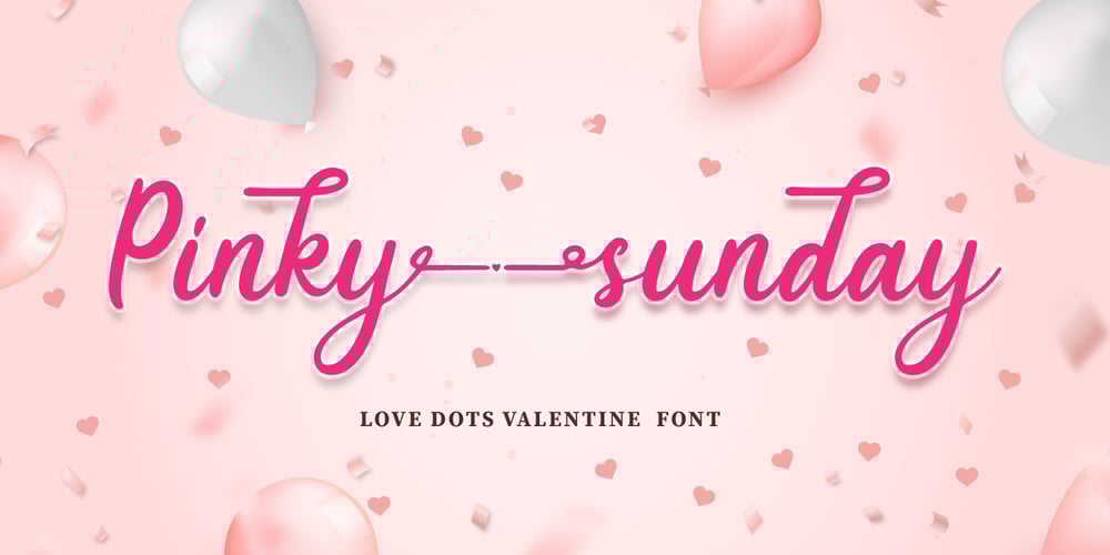 Pinky Sunday font