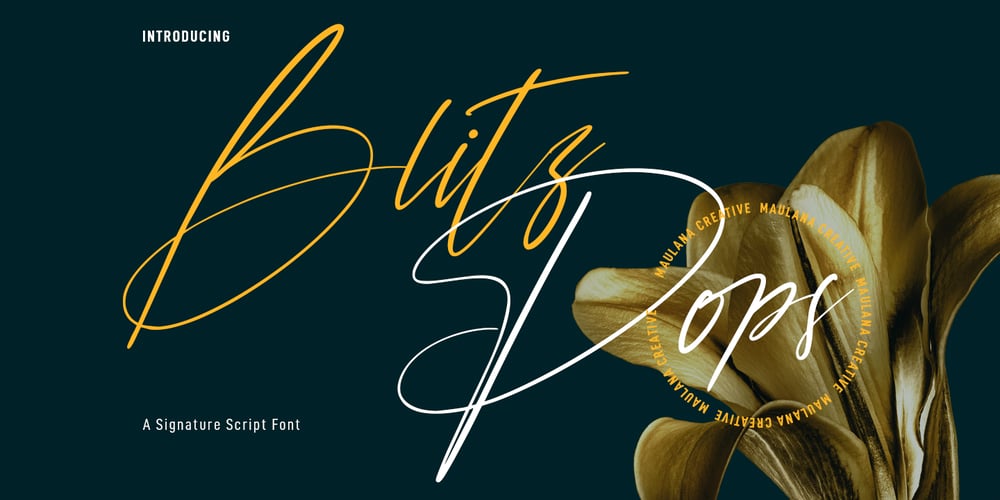 Blitz Pops font