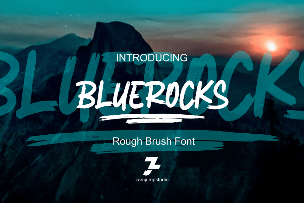 Bluerocks font