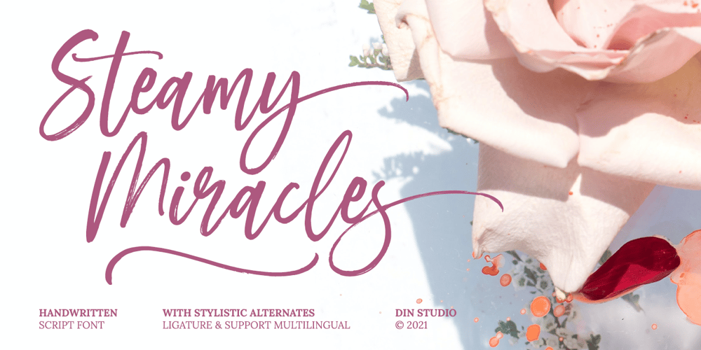 Steamy Miracles font