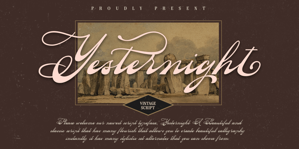 Yesternight font