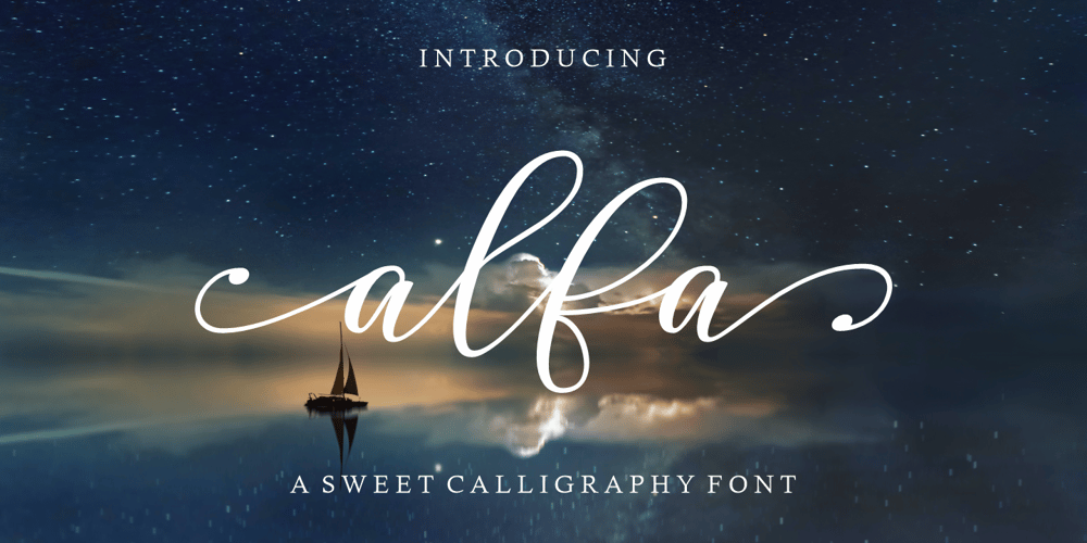 Alfa Script font