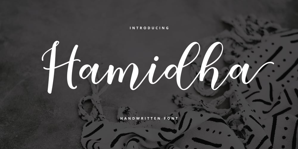 Hamidha Script font
