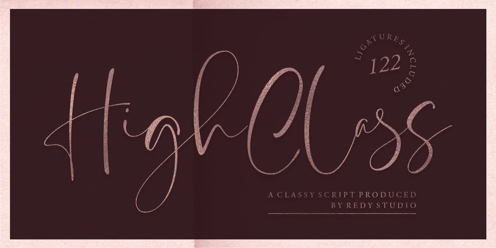 High Class font