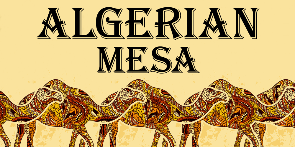 Algerian Mesa font