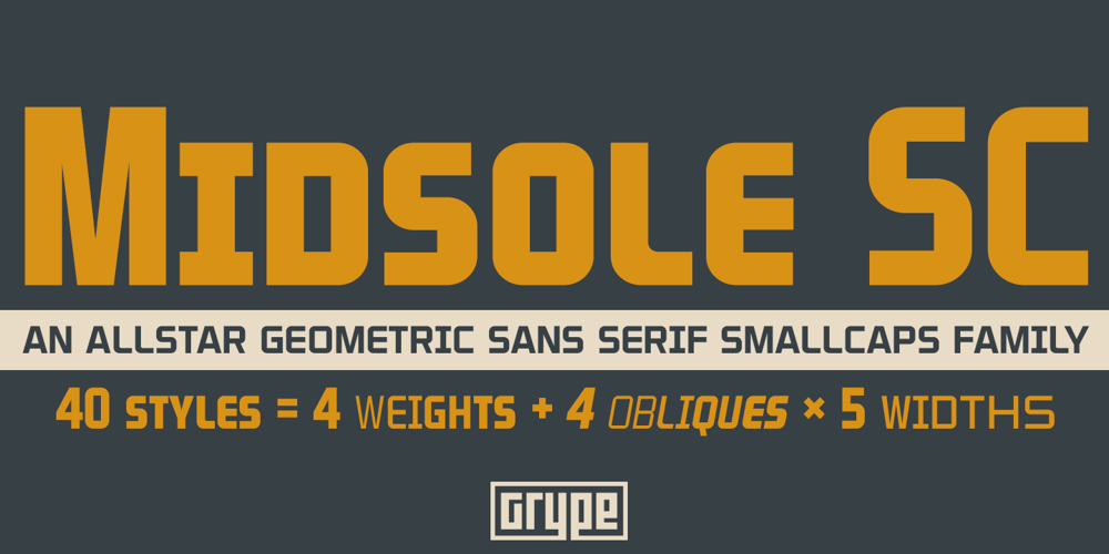 Midsole SC font