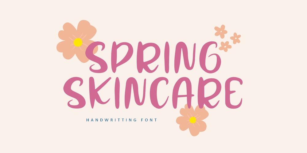 Spring Skincare font