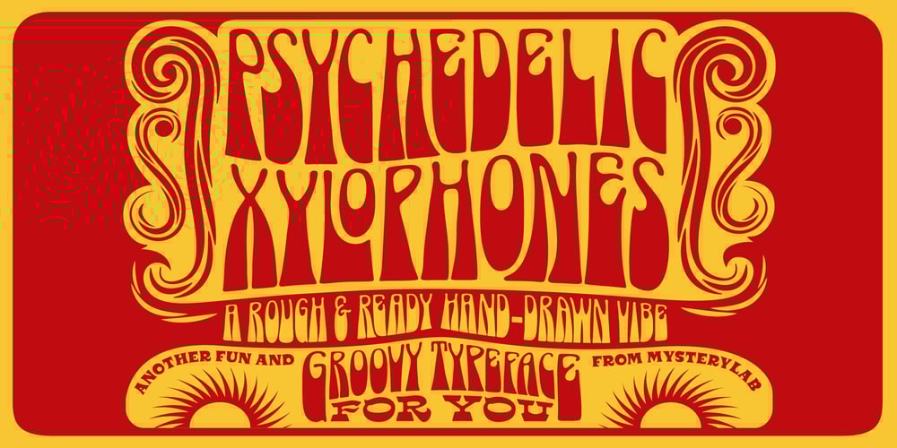 Psychedelic Xylophones font