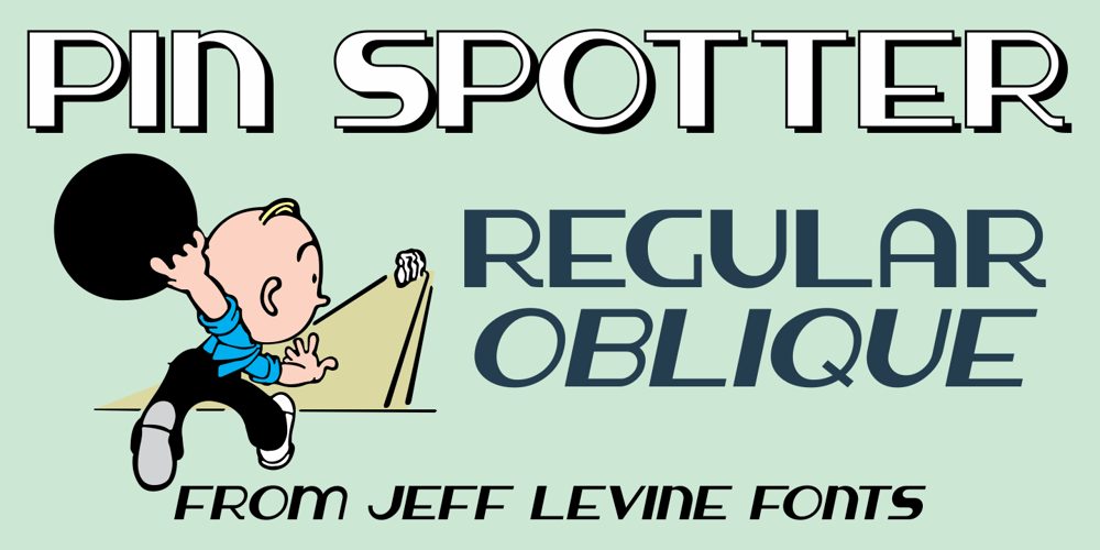 Pin Spotter JNL font