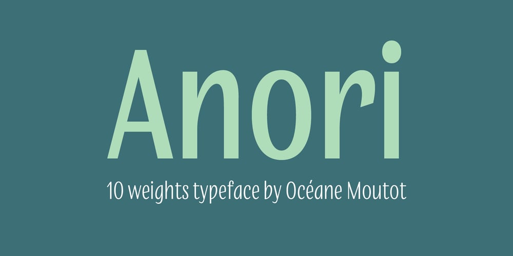 Anori font