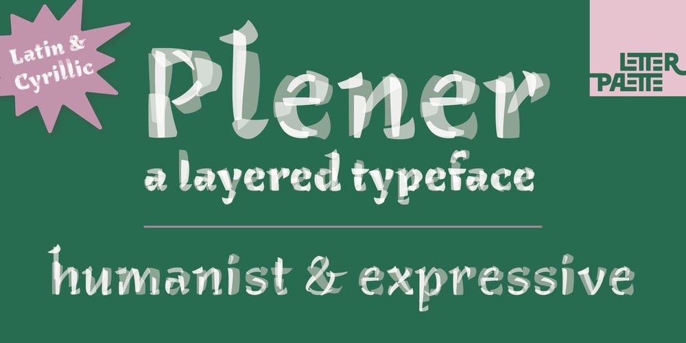 Plener font