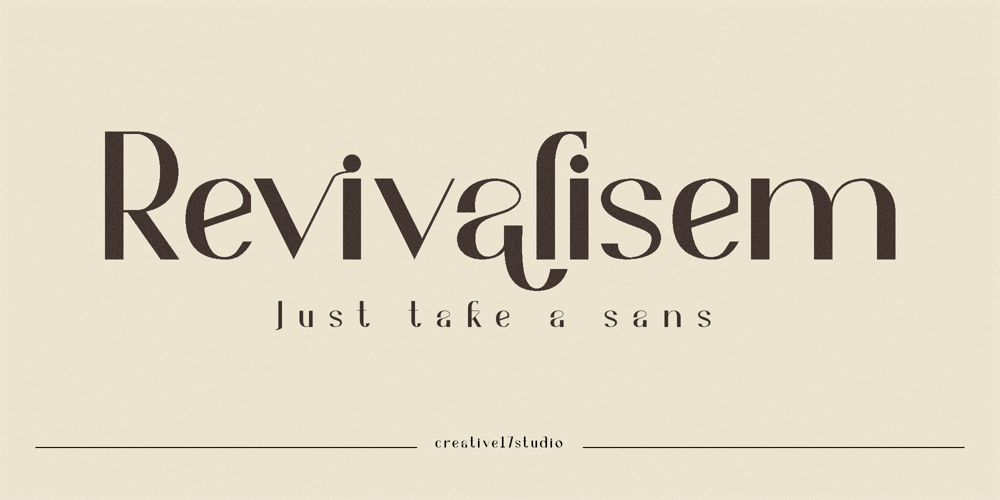 Revivalisem font