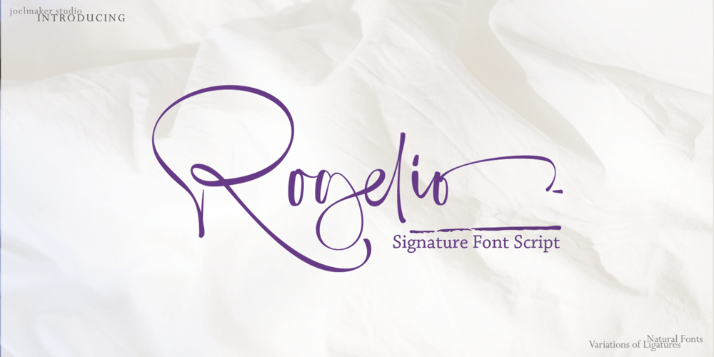 Rogelio Script font