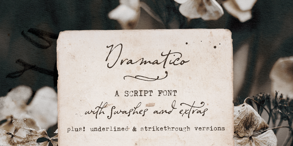 Dramatico Script font