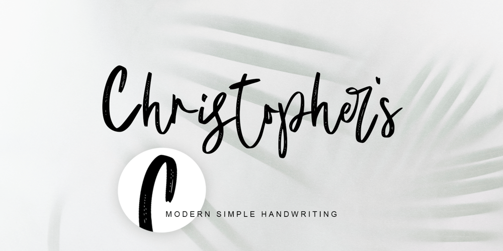 Christophers Handwriting font