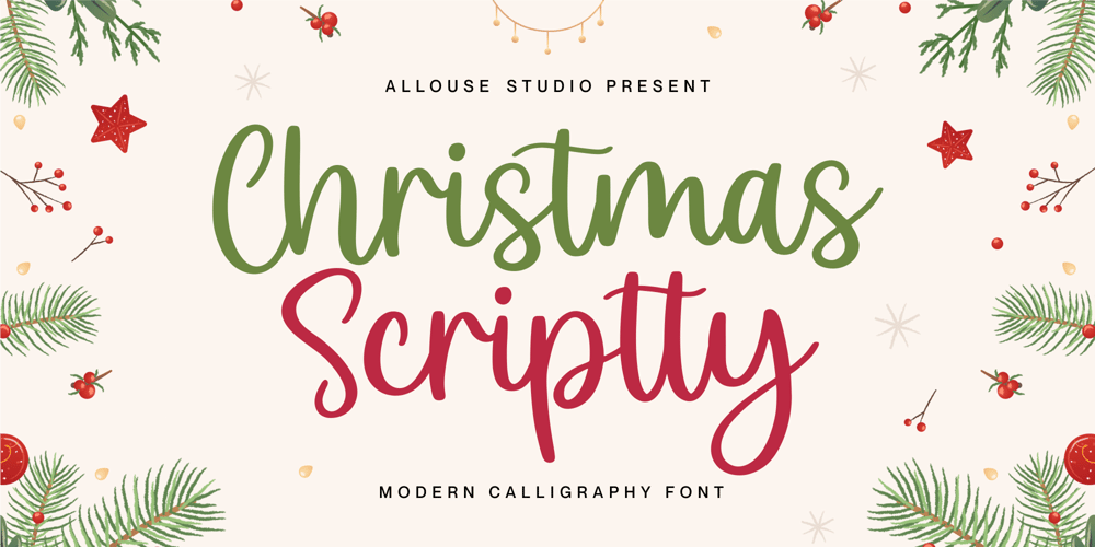 Christmas Scriptty font