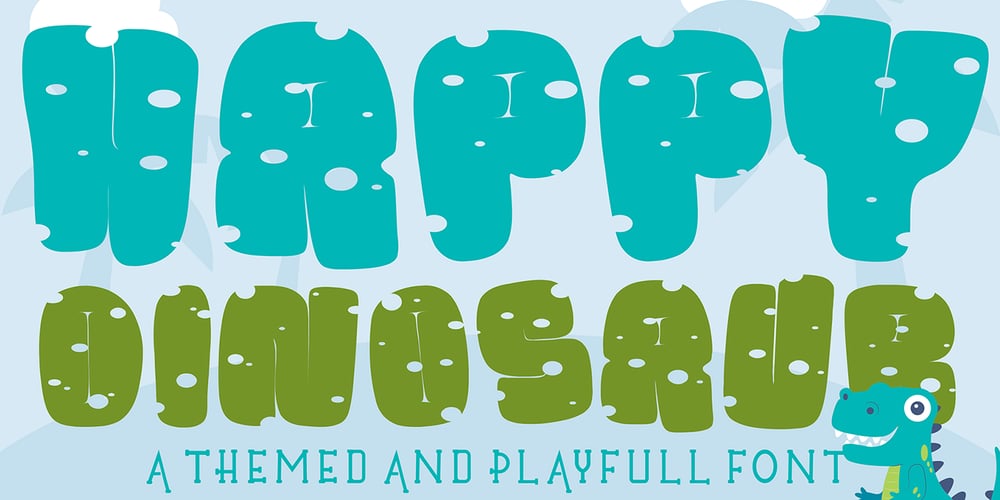 Happy Dinosaur font