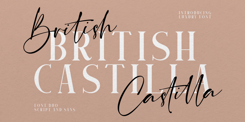 British Castilla font