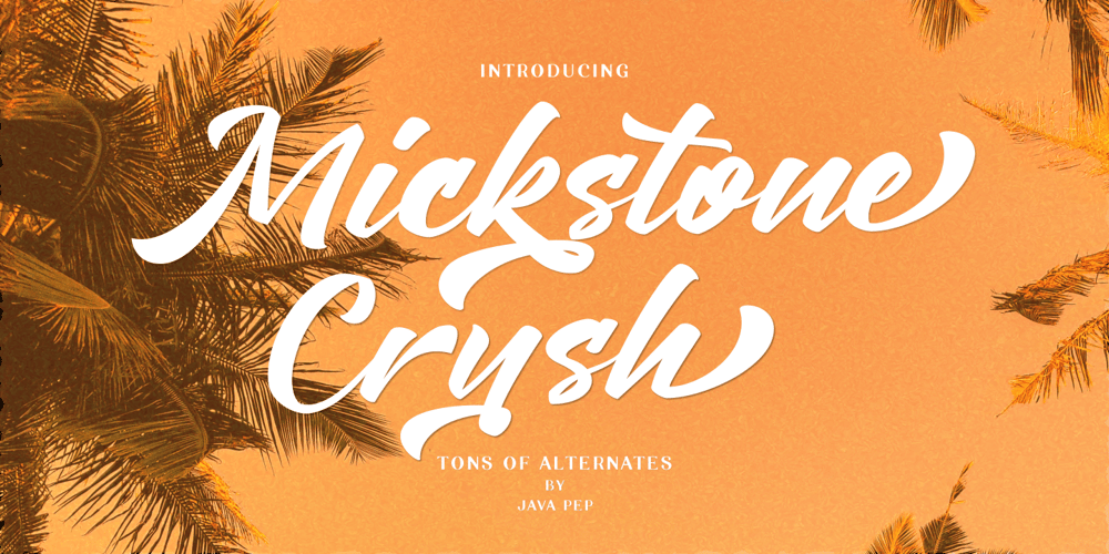 Mickstone Crush font