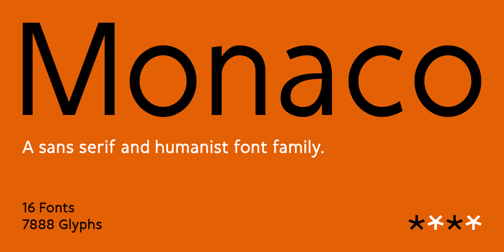 SK Monaco font