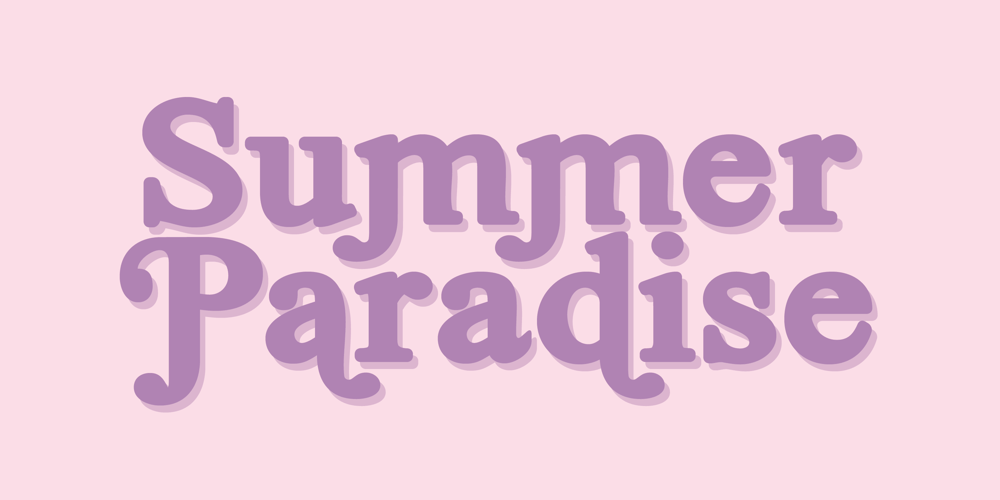 Summer Paradise font