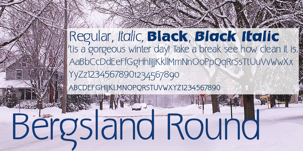 Bergsland Round font