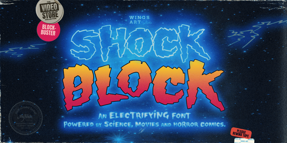 Shock Block font