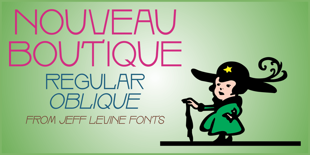 Nouveau Boutique JNL font