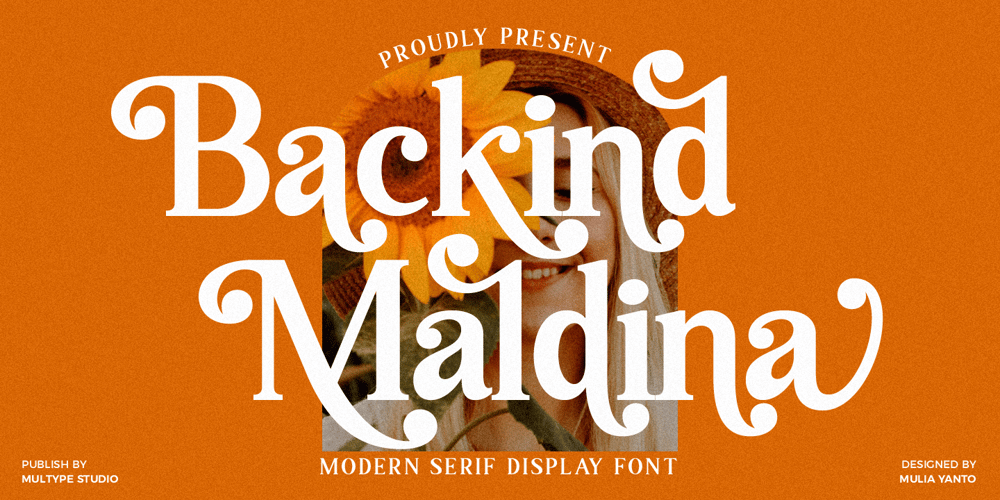Backind Maldina font